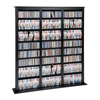 Prepac Furniture Triple Width Barrister Tower Multimedia Storage