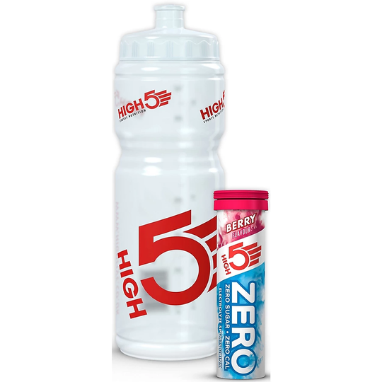 HIGH5 750ml Bottle with free 10 tab - 1} - Transparent-Red
