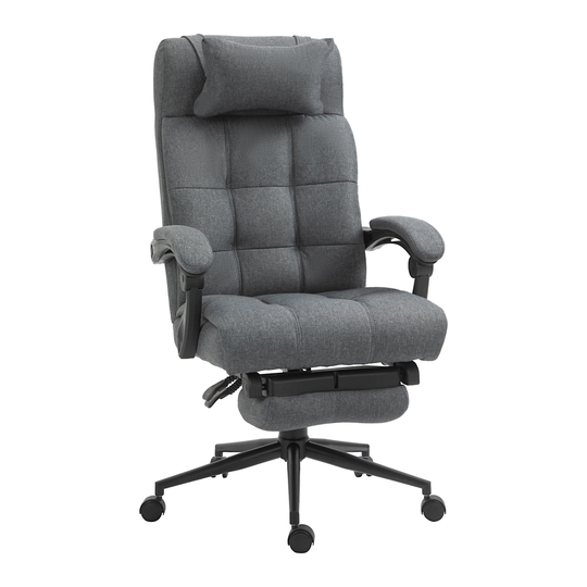 Vinsetto Dark Grey Contemporary Adjustable Height Swivel Office Chair