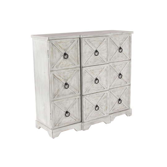 Grayson Lane White 9-Drawer Accent Chest