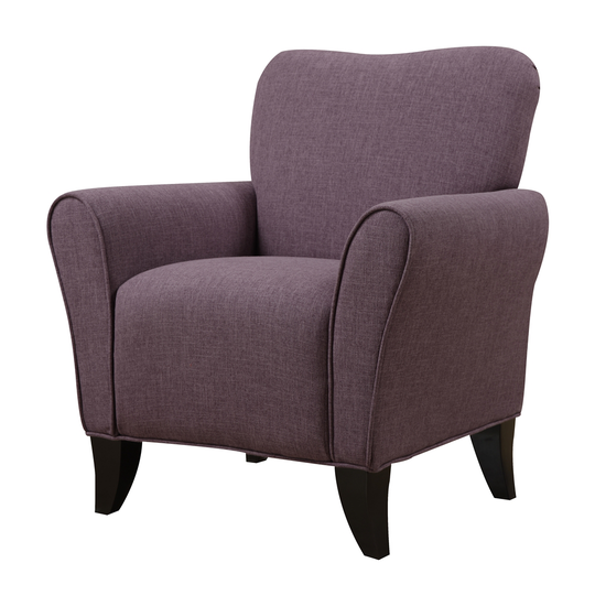 Handy Living Thangavelu Modern Amethyst Purple Polyester Accent Chair
