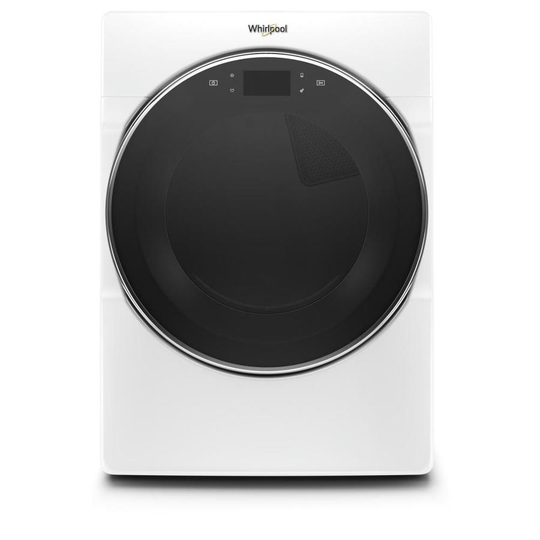 Whirlpool 7.4-cu ft Smart Stackable Front-Load Electric Dryer with Steam Cycles (White) ENERGY STAR