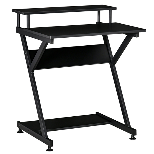 HomCom 15.75-in Black Modern/Contemporary Computer Desk