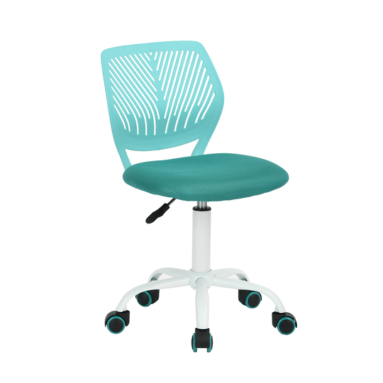 Homycasa CARNATION Colorful Office Chair Breathable Mesh with 5 Casters - Turquoise