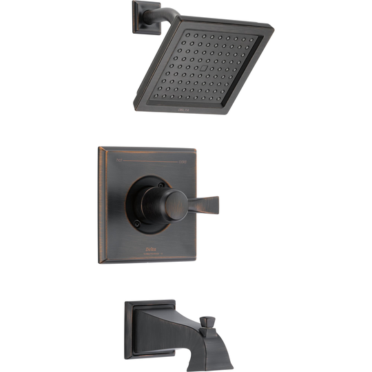 Delta Pivotal 14 Series Shower Trim Set - H2Okinetic - Matte Black