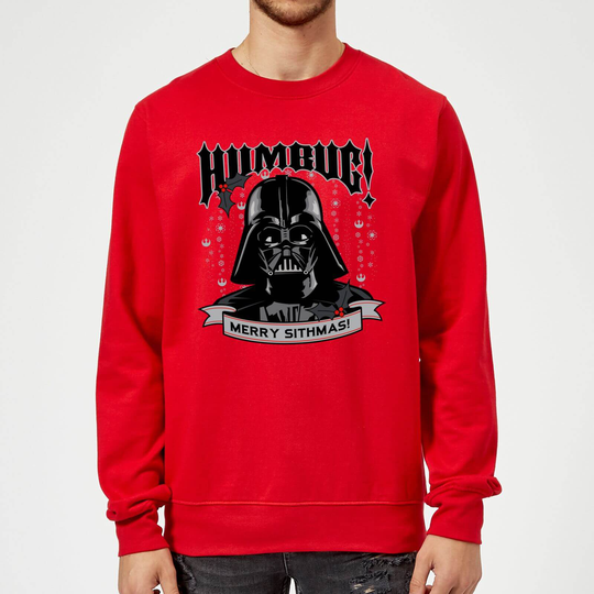Star Wars Darth Vader Merry Sithmas Red Christmas Jumper - S
