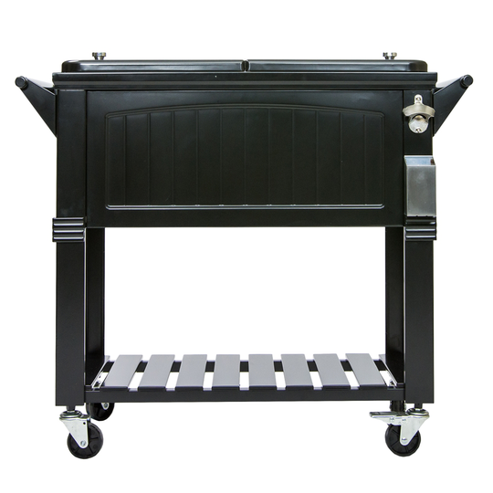 Permasteel Black 75.7-L Wheeled Insulated Cart Cooler