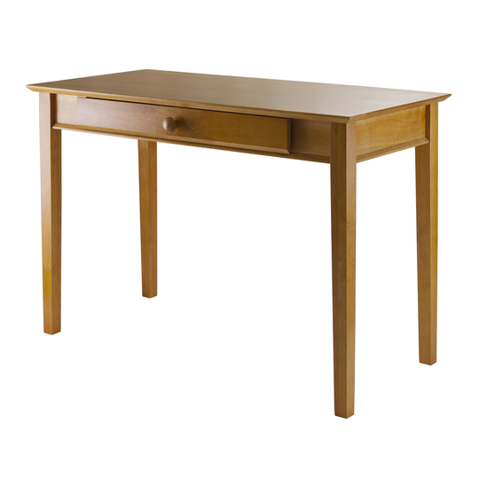 Winsome Wood Studio 42-in x 49-in Honey Computer Desk